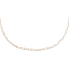 Tiny Pearl Choker Pearl White One Size