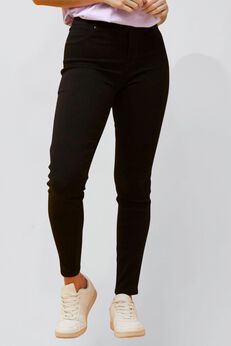 Sandra Black Stretch Skinny Pants Pull-On Jegging Style