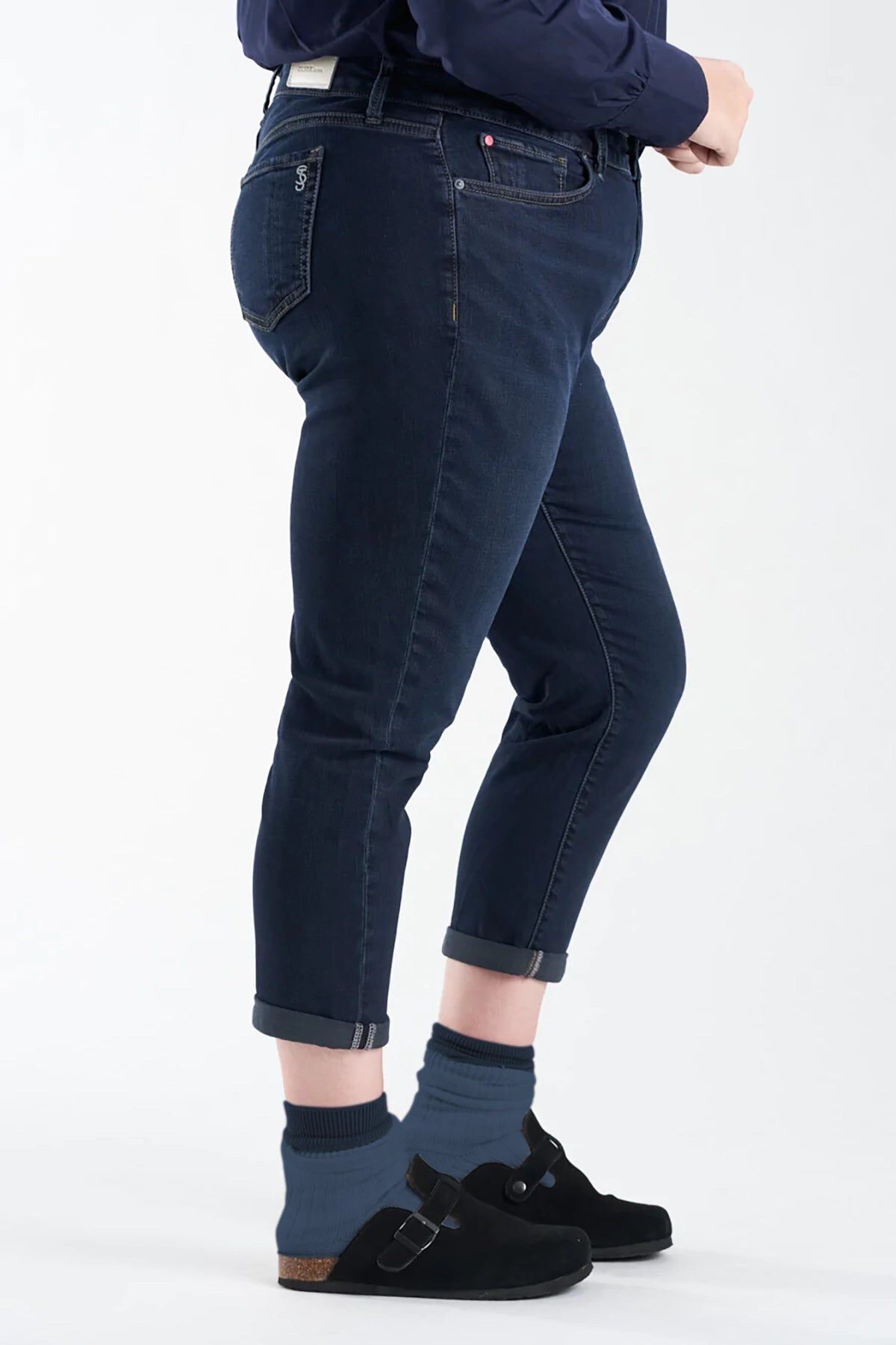 Mid Rise Boyfriend, SUMMER / Dark Wash, alternate image number 1