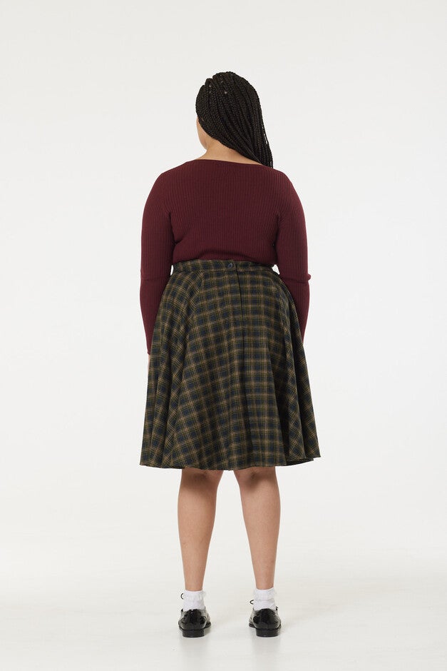 Sophie Blue and Green Check, Navy / Navy, alternate image number 1