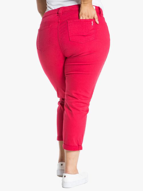 Eleanor Mid Rise Boyfriend, POPPER / Red, alternate image number 2