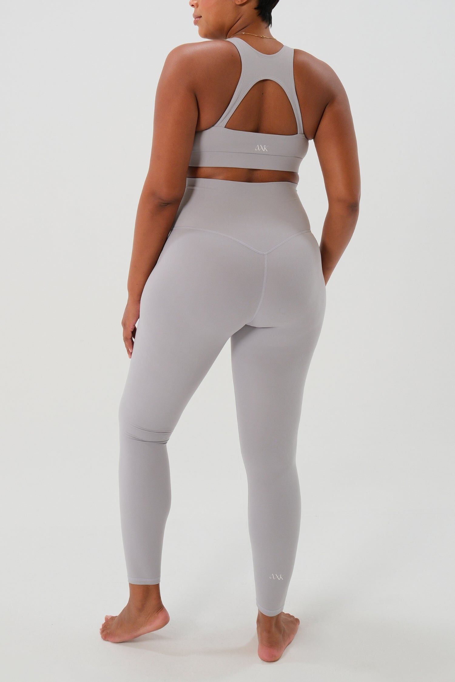 Women's Athletic Maternity Legging with Supportive Belly Band, Light Gray / Light Grey, alternate image number 2