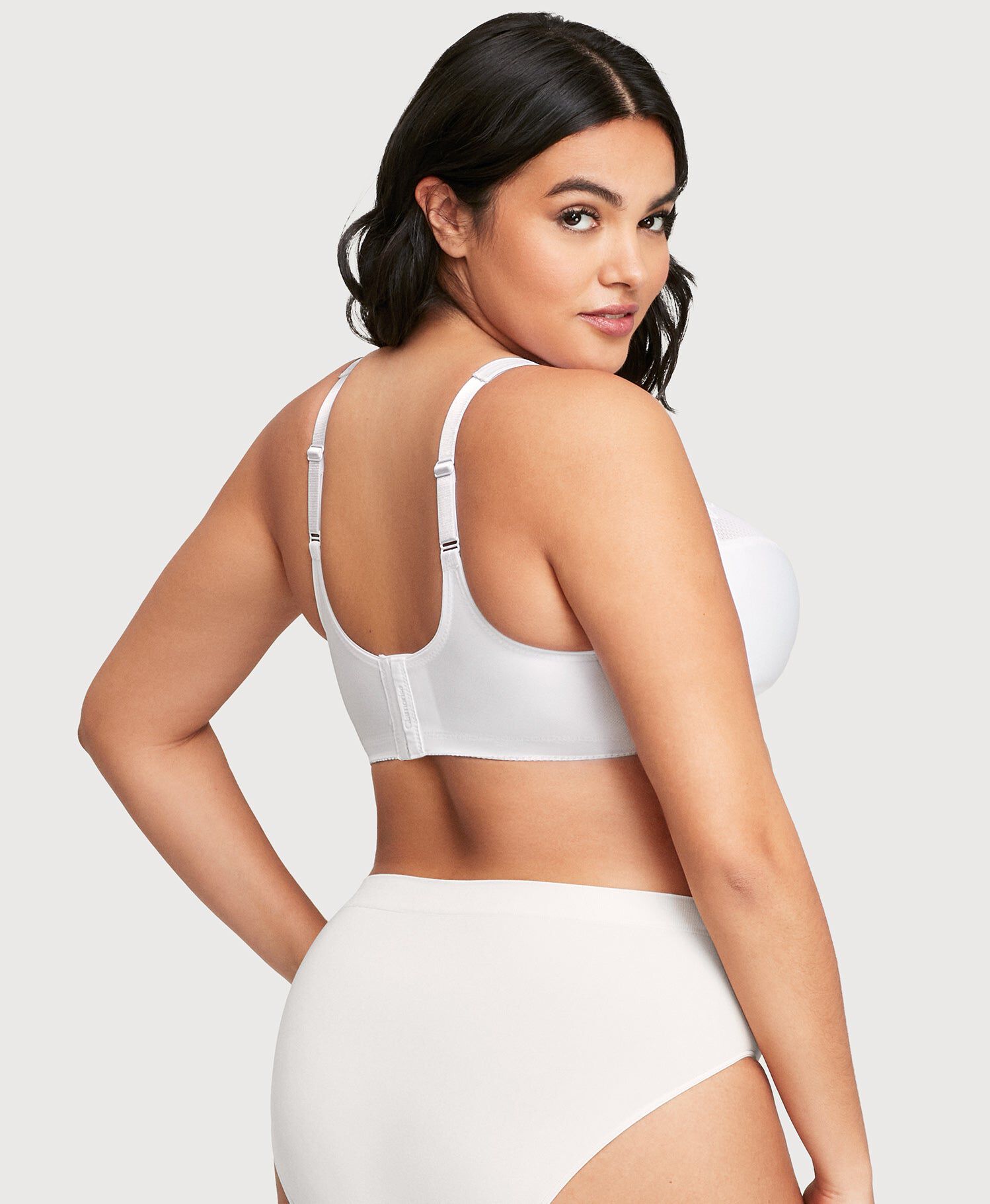 MagicLift Minimizer Bra, White / White, alternate image number 3
