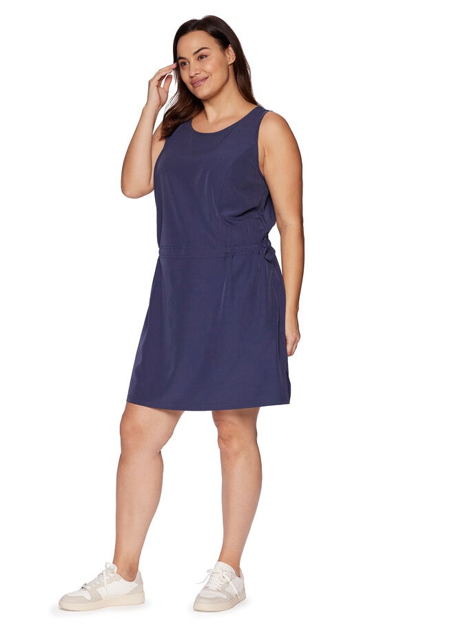 Plus Malden Dress, Smoke Blue / Cornflower Blue, alternate image number 1