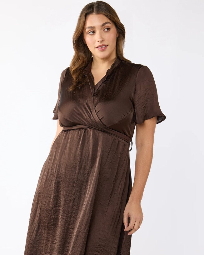 Mirage Oasis Dress, Chocolate / Brown, alternate image number null