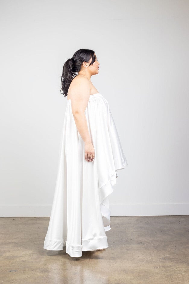 Selene Dress, White / White, alternate image number 1