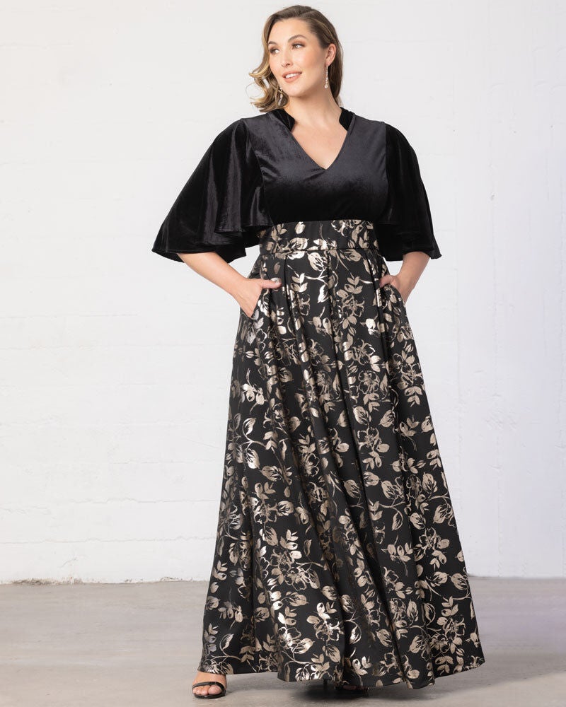 Kelsey Long Sleeve Maxi Dress | OneStopPlus