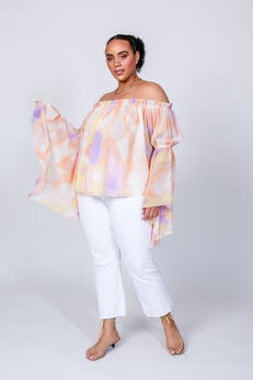 Brittney Off The Shoulder Bell Sleeve Top