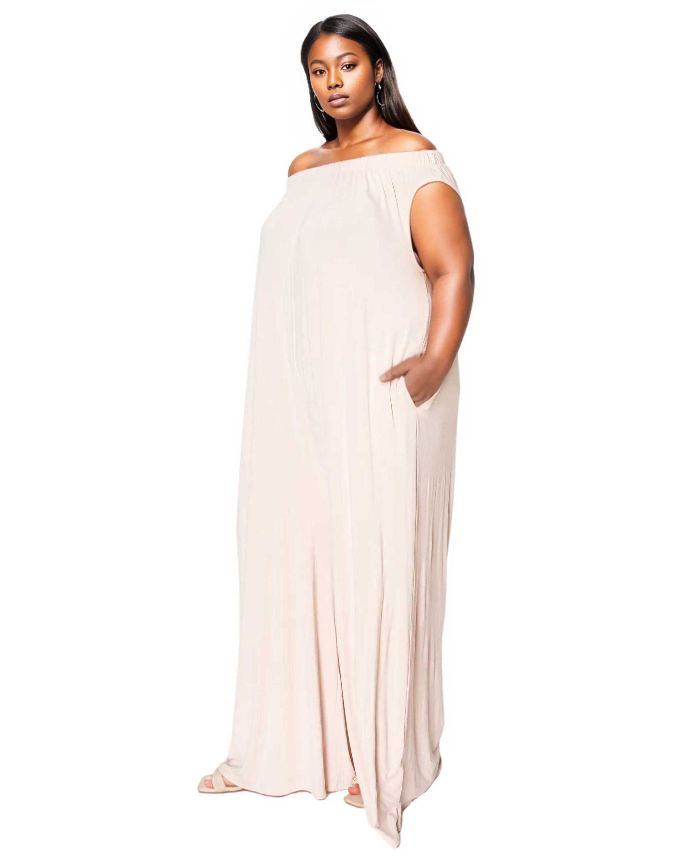 Olson Wide Leg Pocket Jumpsuit, Nude / Beige, alternate image number 1