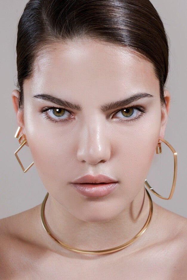 Square Shaped Hoops Silver, Silver / Silver, alternate image number null