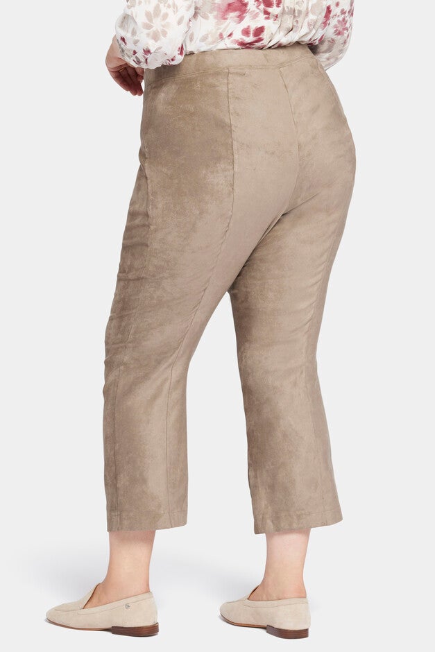 Suede Pull On Slim Bootcut, Saddlewood / Beige, alternate image number 1