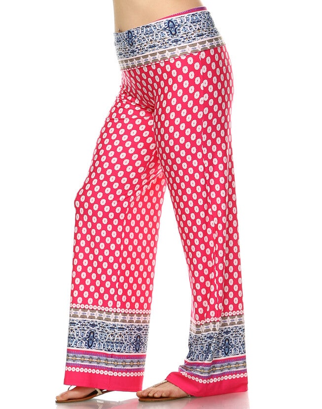 Printed Polka Palazzo Pants, , alternate image number null