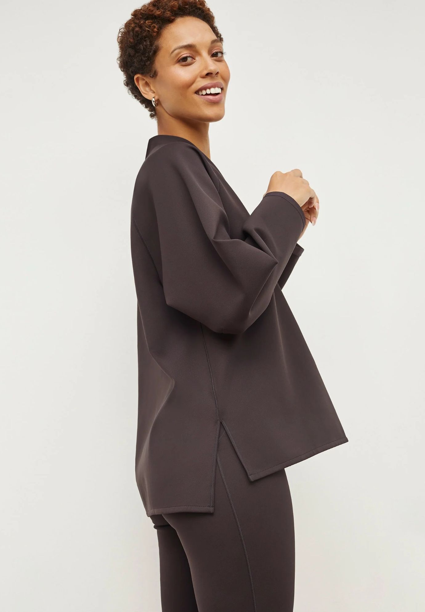 Harrington Legging - Light Scuba, Haze / Brown, alternate image number 1