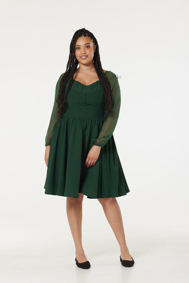 Dior Dress - Dark Green | Dia & Co Dior Dress - Dark Green | Dia & Co