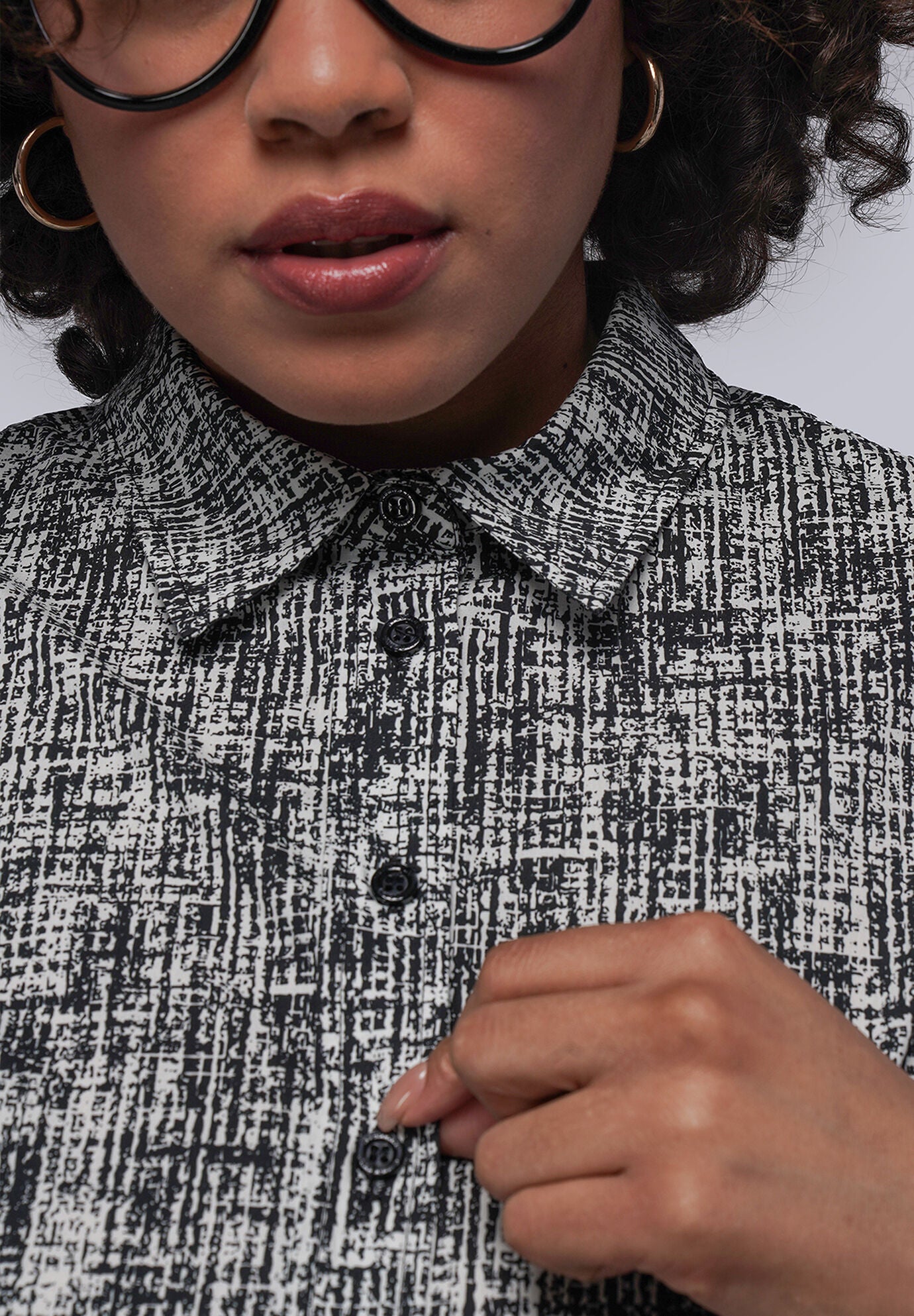 The Essential Button Up, WEAVE WHITE / White, alternate image number 3