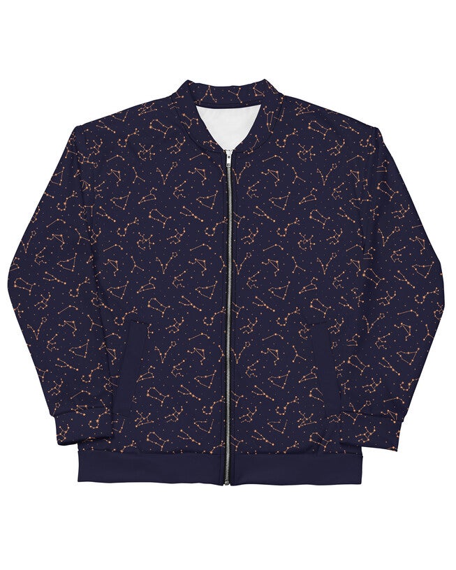 Midnight Constellations Bomber Jacket, Midnight Navy / Navy, hi-res image number 0