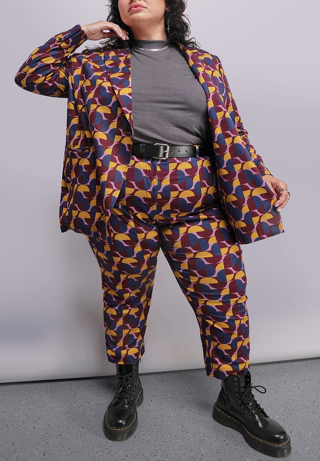 The Empower Double Breasted Blazer, MOD MAUVE / Mauve, alternate image number 3