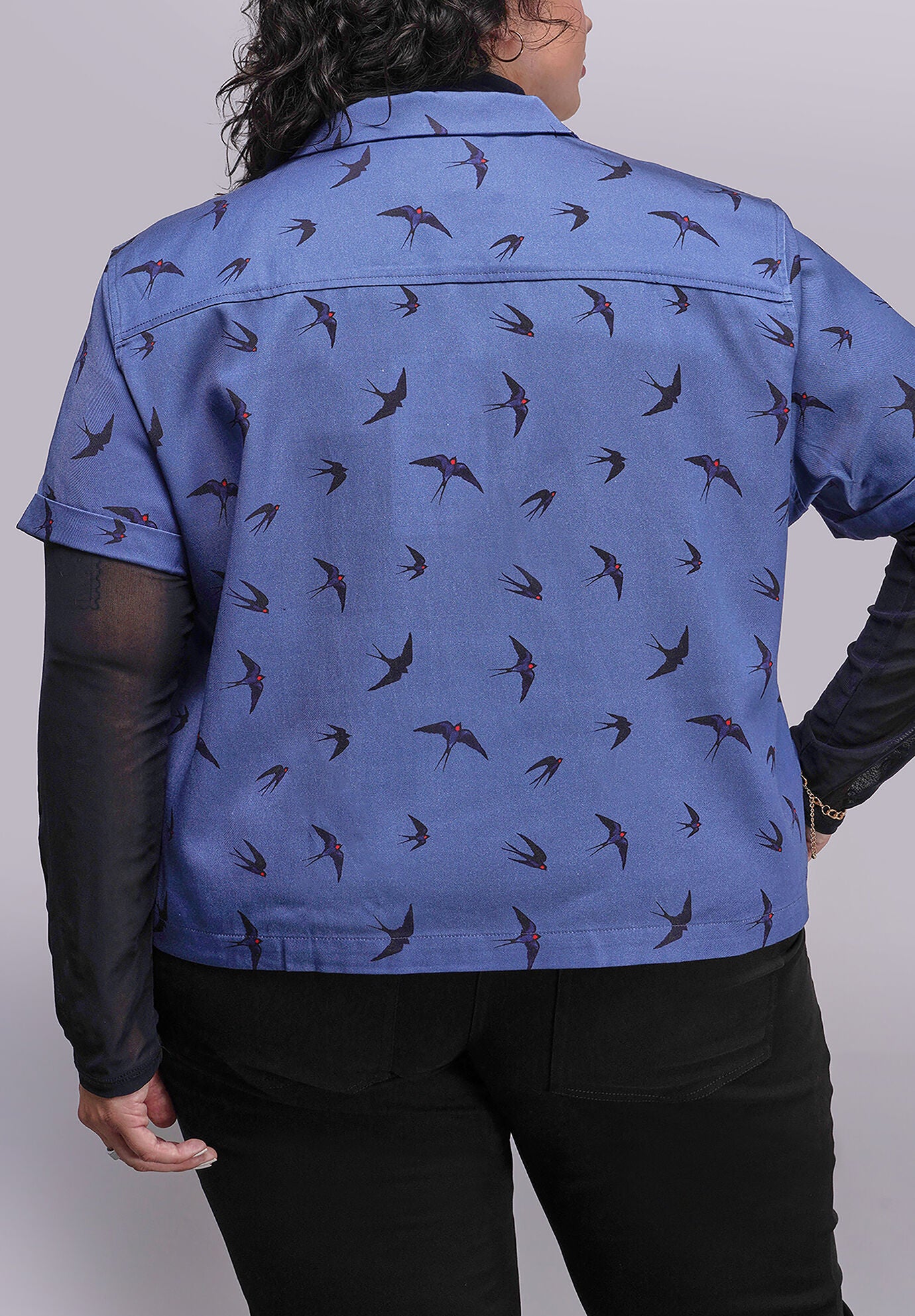 The Everyday Camp Button Up, SWIFT OXFORD BLUE / Dusty Blue, alternate image number 2