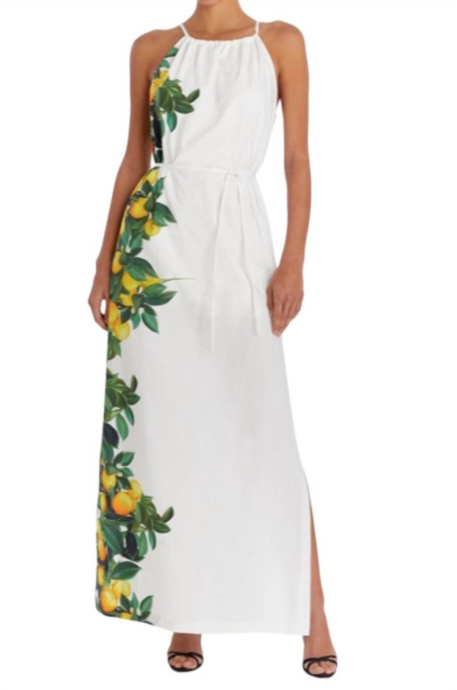 ALICANTA MAXI DRESS, Lemonhead / White, hi-res image number 0