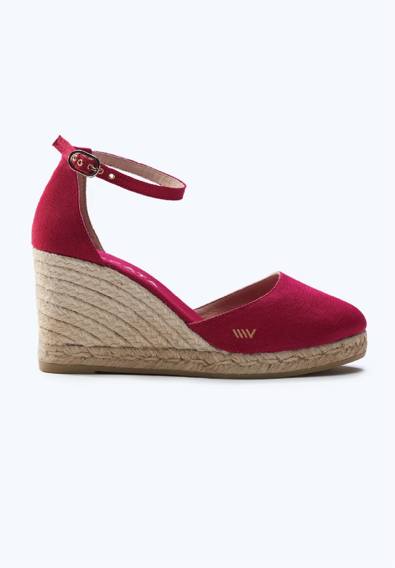 Estartit Canvas Espadrille Wedges, Cherry / Red, hi-res image number 0