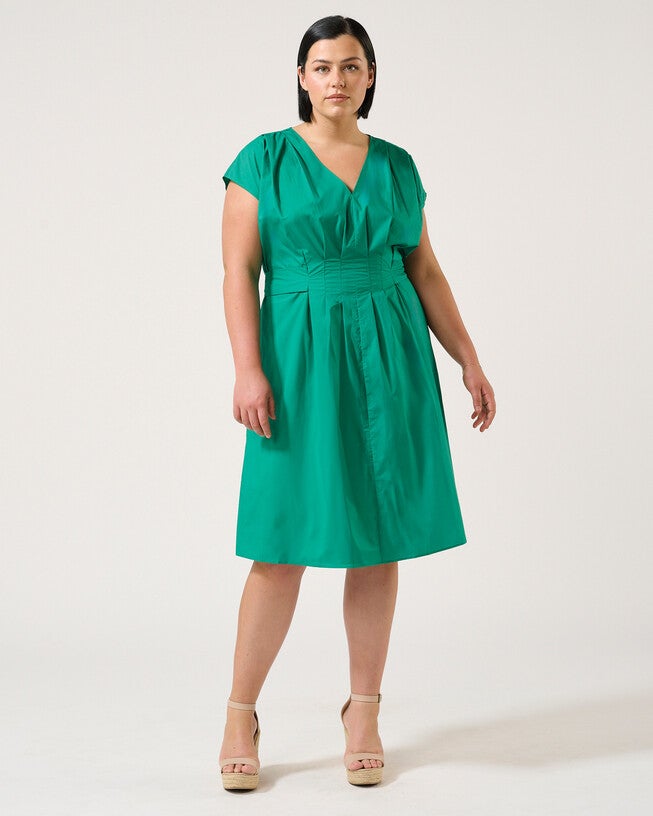 Rebekah Dress, Emerald / Kelly Green, alternate image number 2