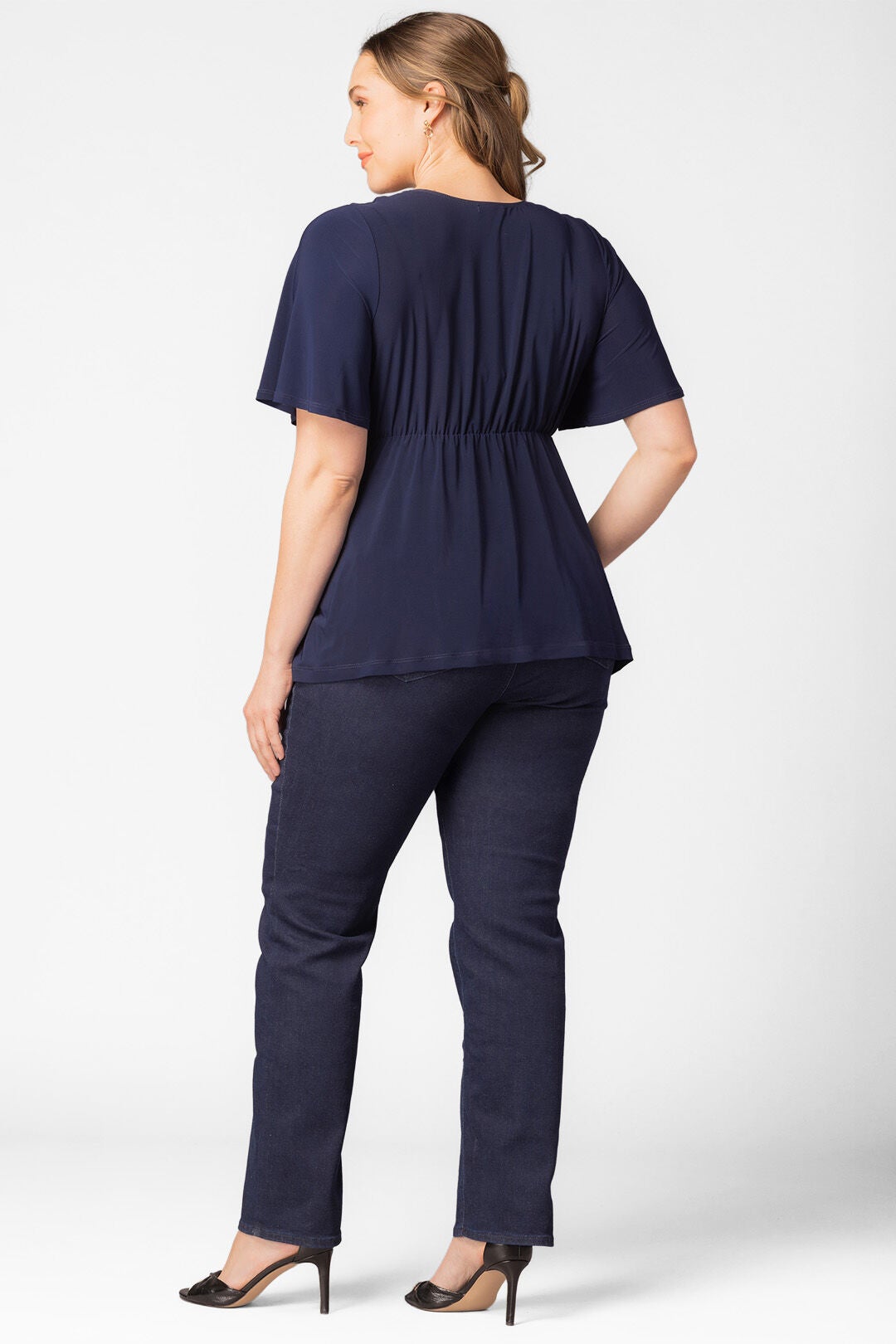 Abby Twist Front Top, Nouveau Navy / Navy, alternate image number 1