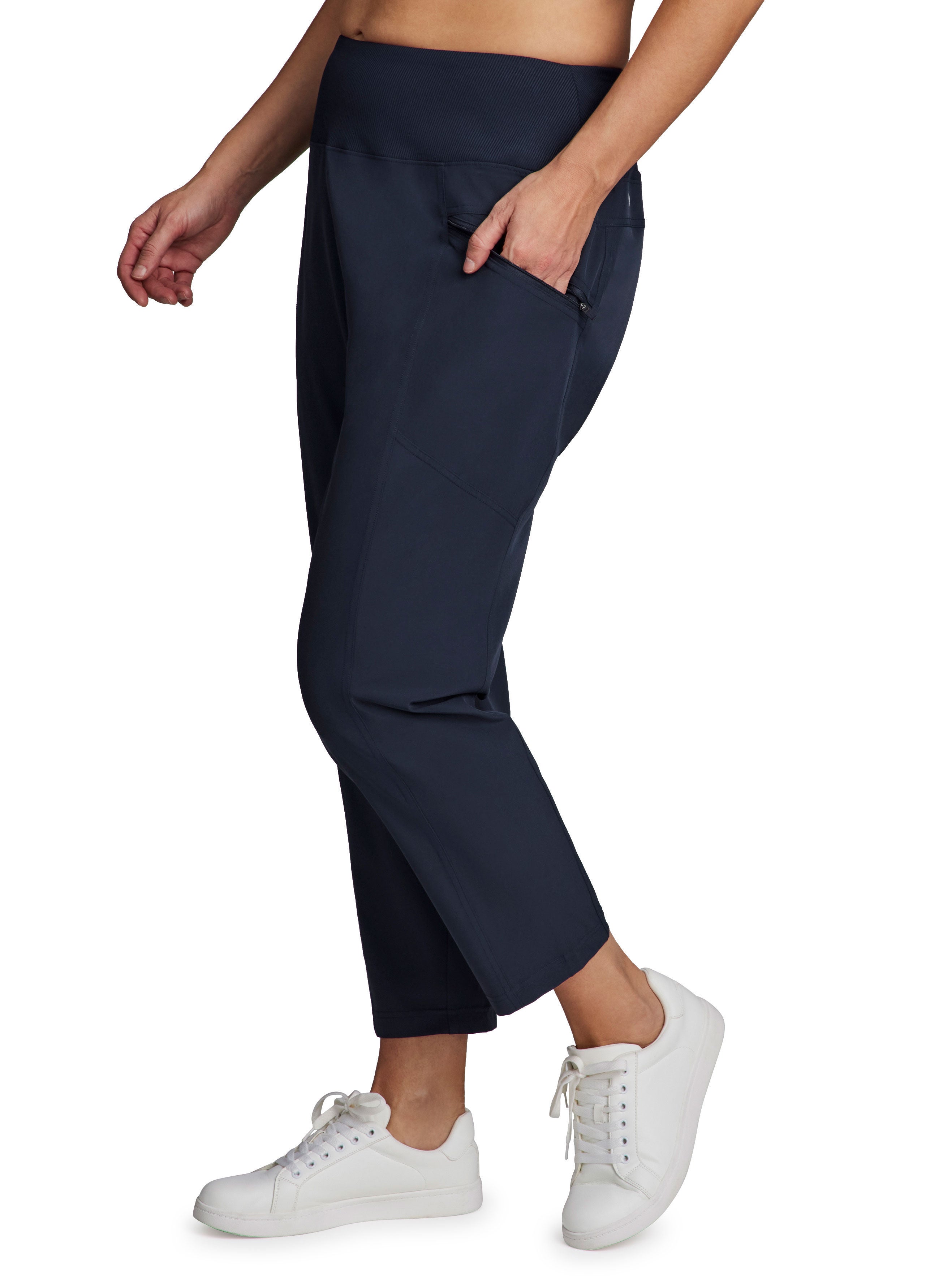Plus Jet Setter Ankle Pant, Navy / Navy, alternate image number 2