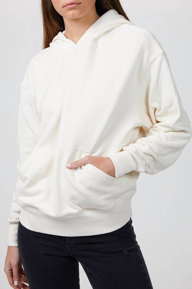 OVERSIZED HOODIE IN OFF WHITE, Off White / White, alternate image number null