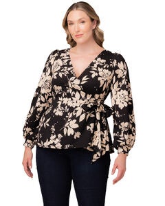 Natasha Long Sleeve Wrap Top