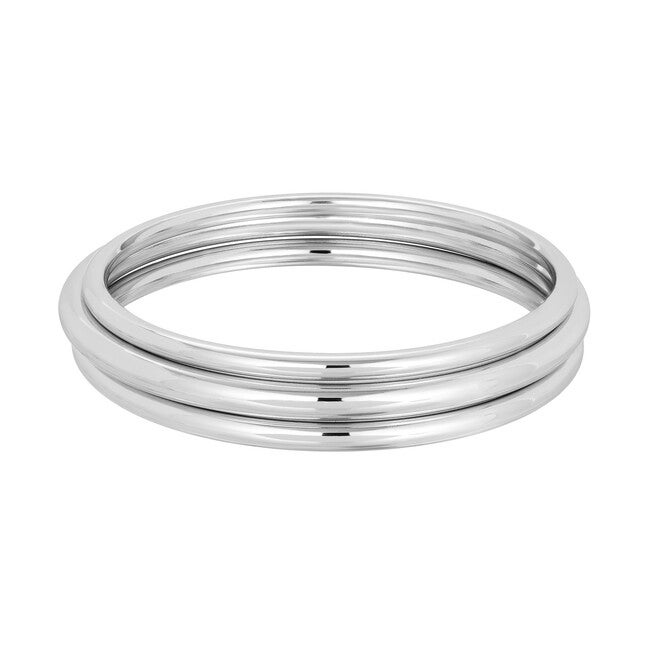 Round Classic Bangle 5.1mm Silver, Silver / Silver, hi-res image number 0