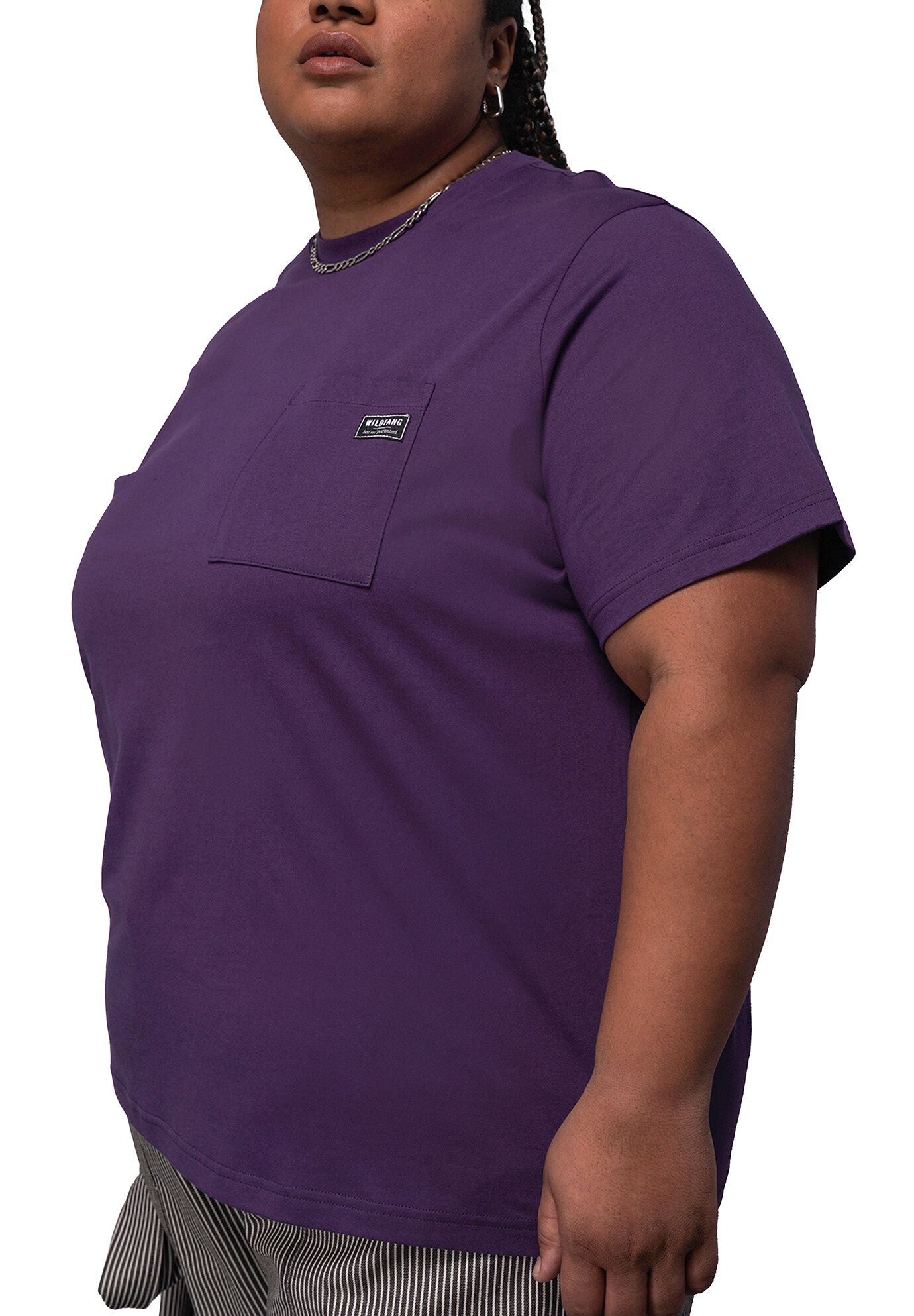 The Everyday Pocket Tee, PLUM / Purple, alternate image number 1