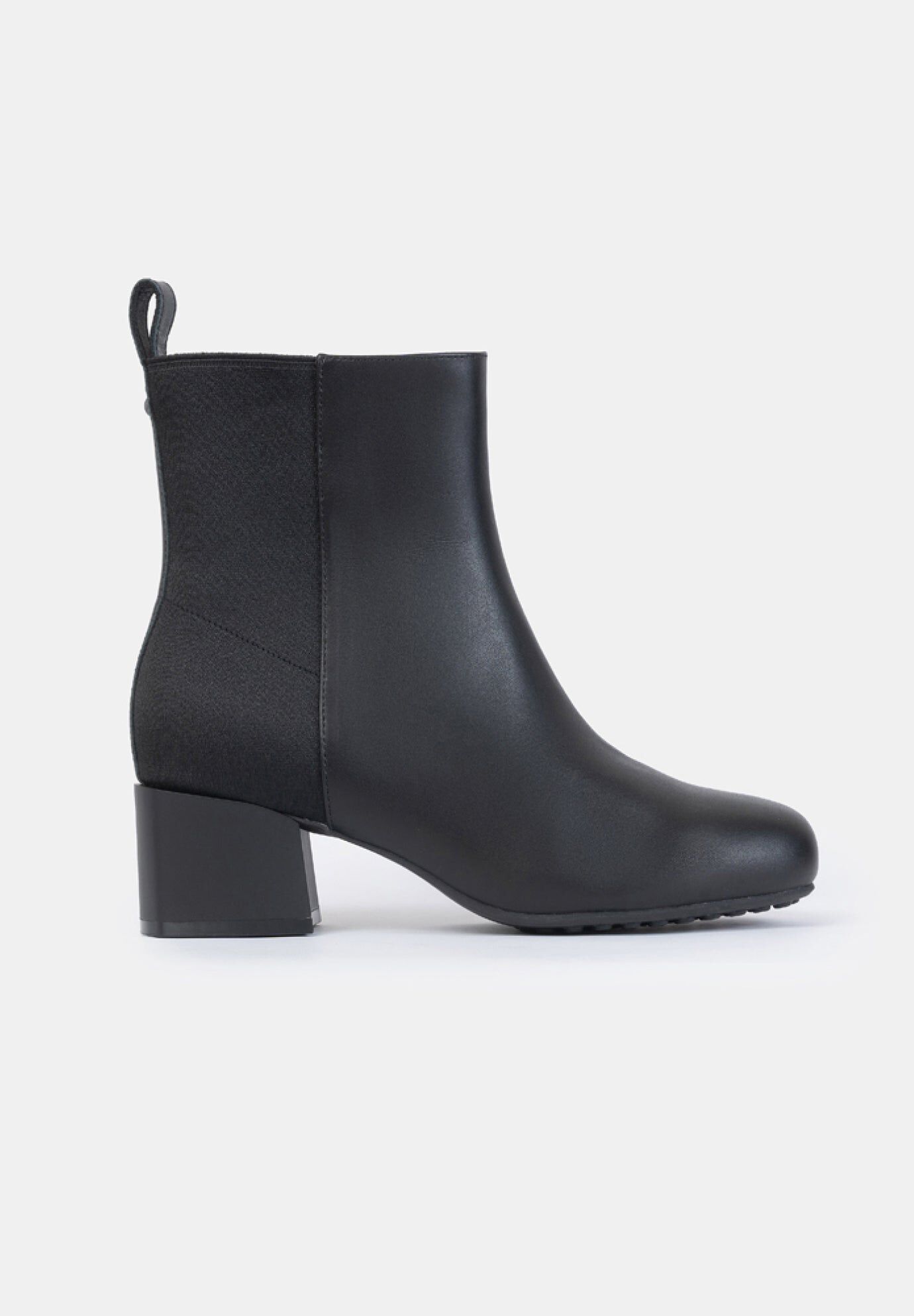 Jackie Half Stretch Heel Bootie, Black / Black, hi-res image number 0