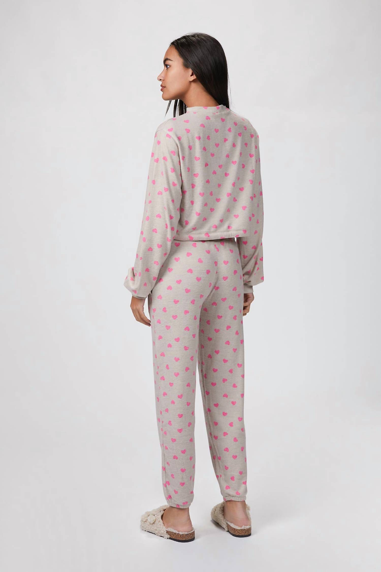 Savannah Sweatpant in Taupe Heart, , alternate image number 3