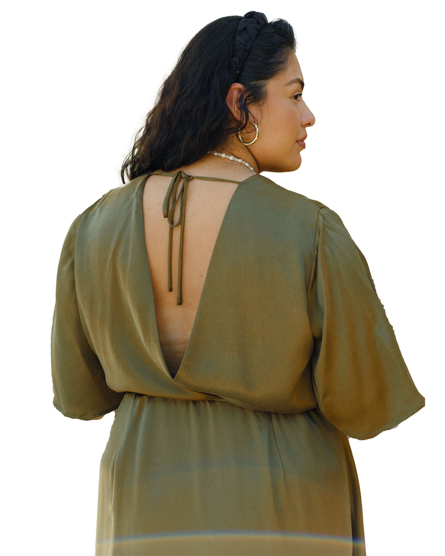 Lola Wrap Dress, Hunter / Hunter Green, alternate image number 1