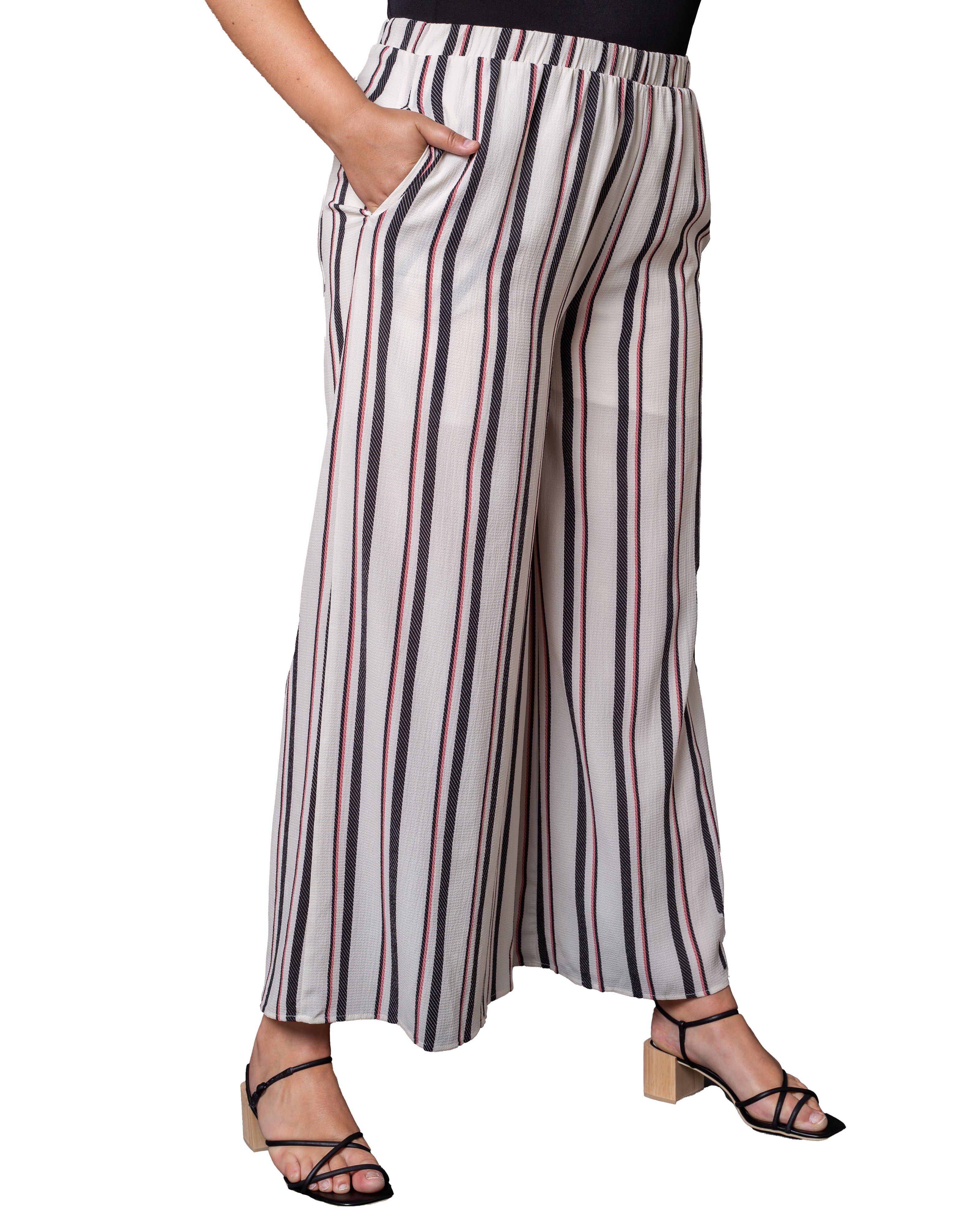 Nolita Striped Wide Leg Pants, , alternate image number 6