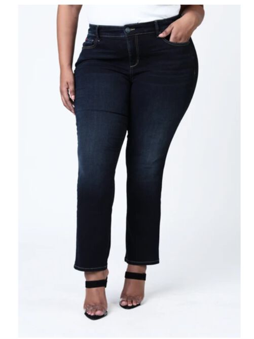 Eliana High Rise Straight Leg Jeans, ATHENA / Dark Wash, alternate image number 2