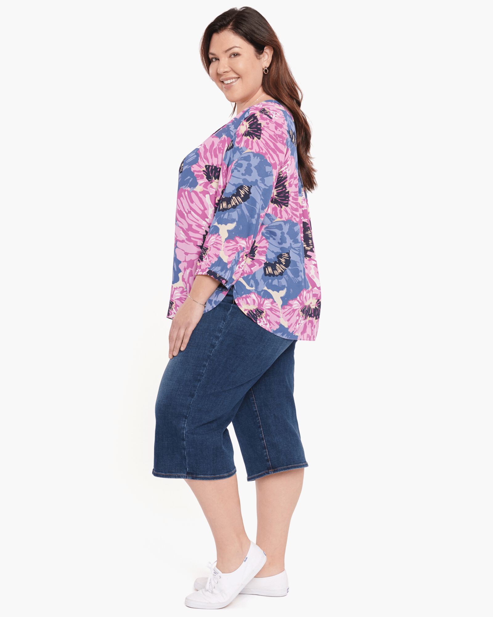 Pintuck Blouse, Cadiz / Light Blue, alternate image number 2