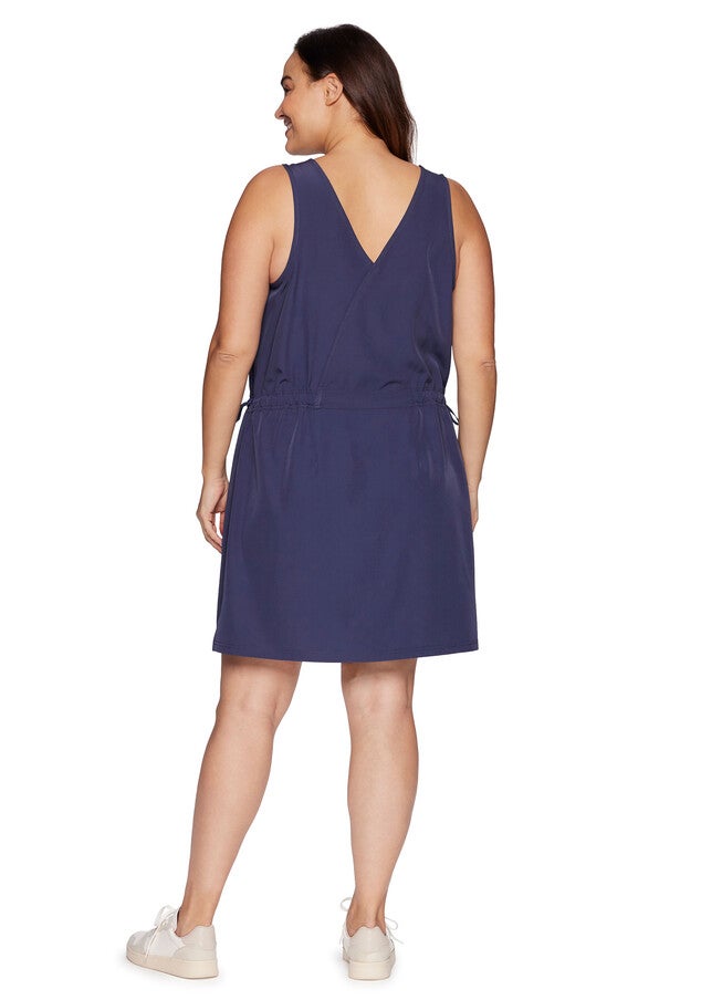 Plus Malden Dress, Smoke Blue / Cornflower Blue, alternate image number 2
