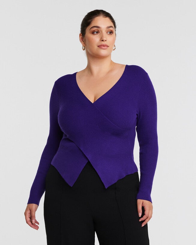 Wrap It Up Long Sleeve Knit Top, , alternate image number 6