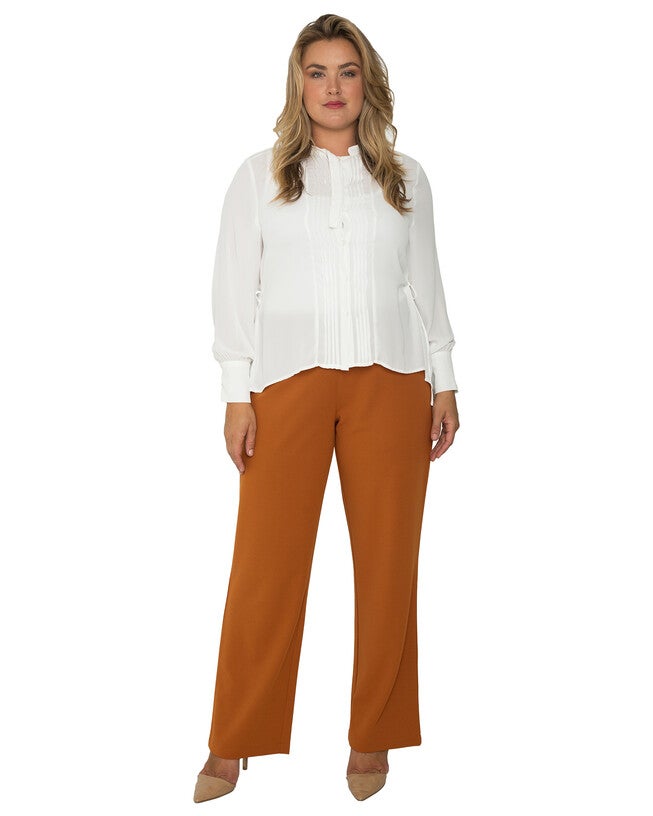 Plus Size Mona High Waist Stretch Crepe Pants, , alternate image number 8