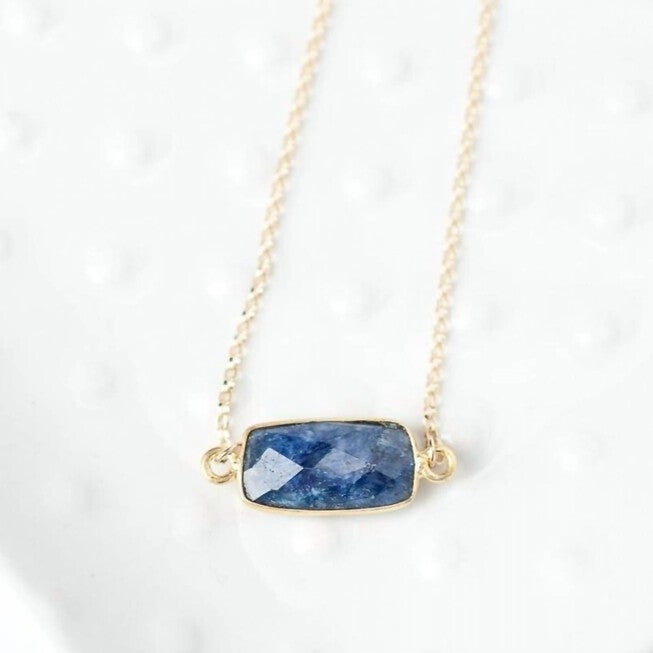 WOMEN'S SEASIDE SIMPLE FOCAL NECKLACE IN LAPIS, Lapis / Light Blue, hi-res image number null