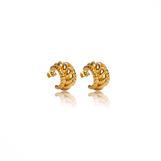 CAPRI HOOP EARRINGS, GOLD / Gold, hi-res image number null