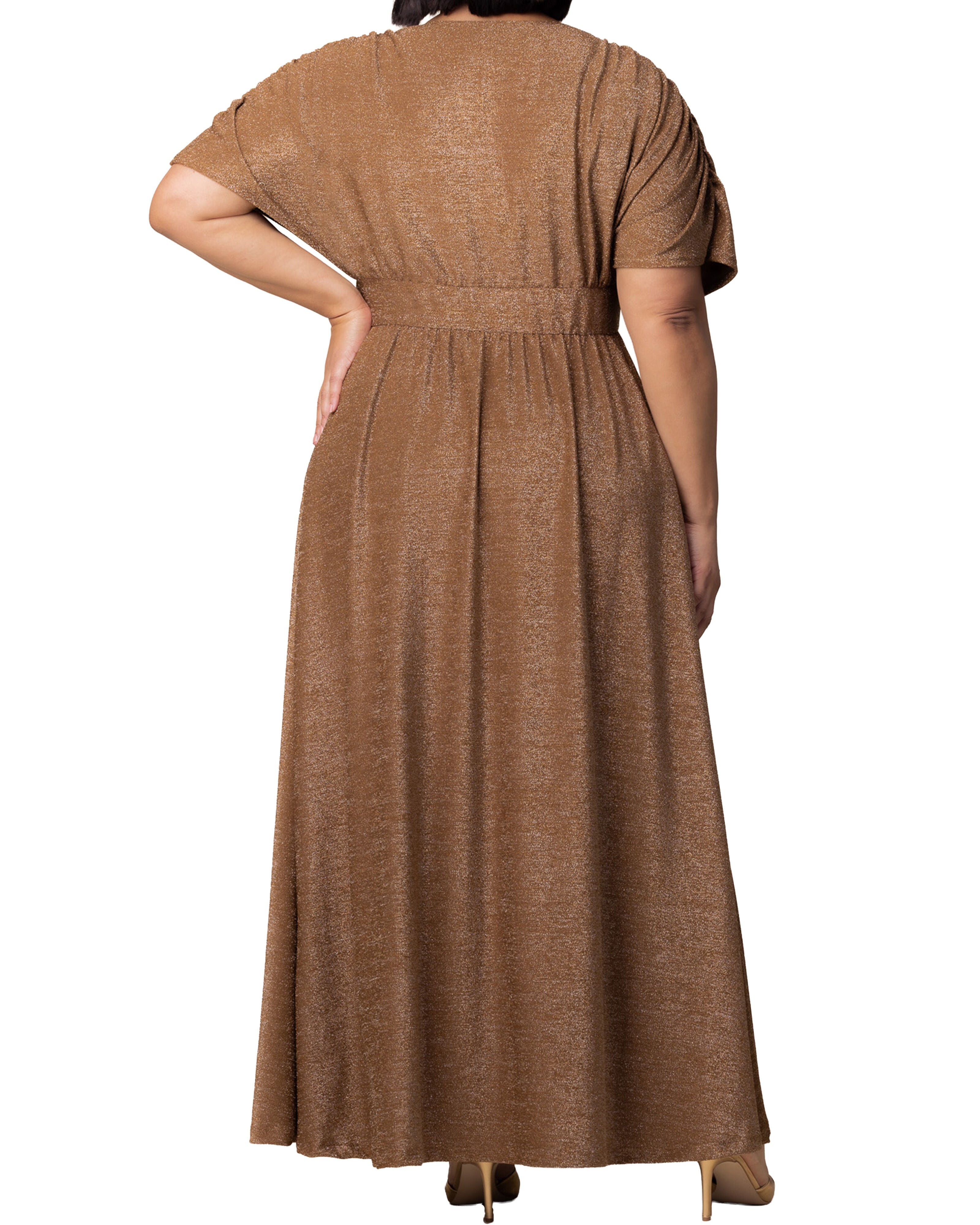 Geneva Evening Gown, MOCHA SPARKLE / Bronze, alternate image number 1