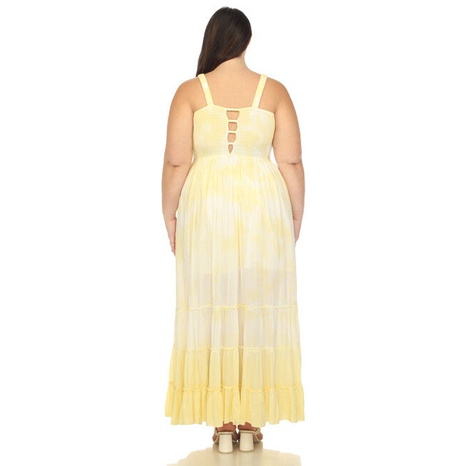 Smocked Ruffle Maxi Dress, , alternate image number null