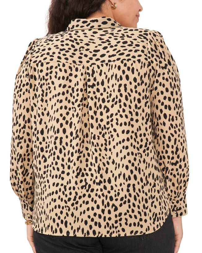 Sheila Animal Button Down Blouse, , alternate image number 5