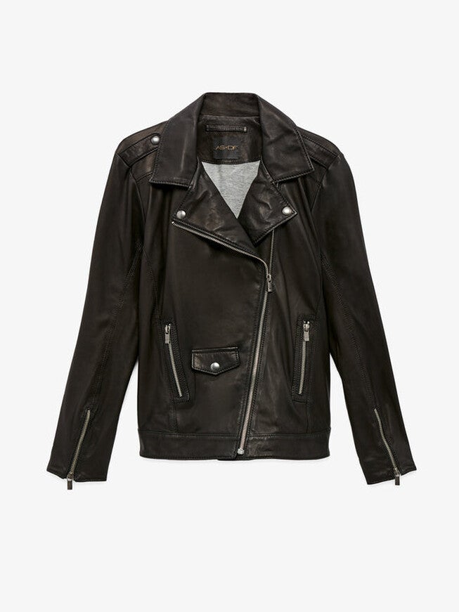 Cult Recycled Leather Jacket, Black / Black, hi-res image number 0