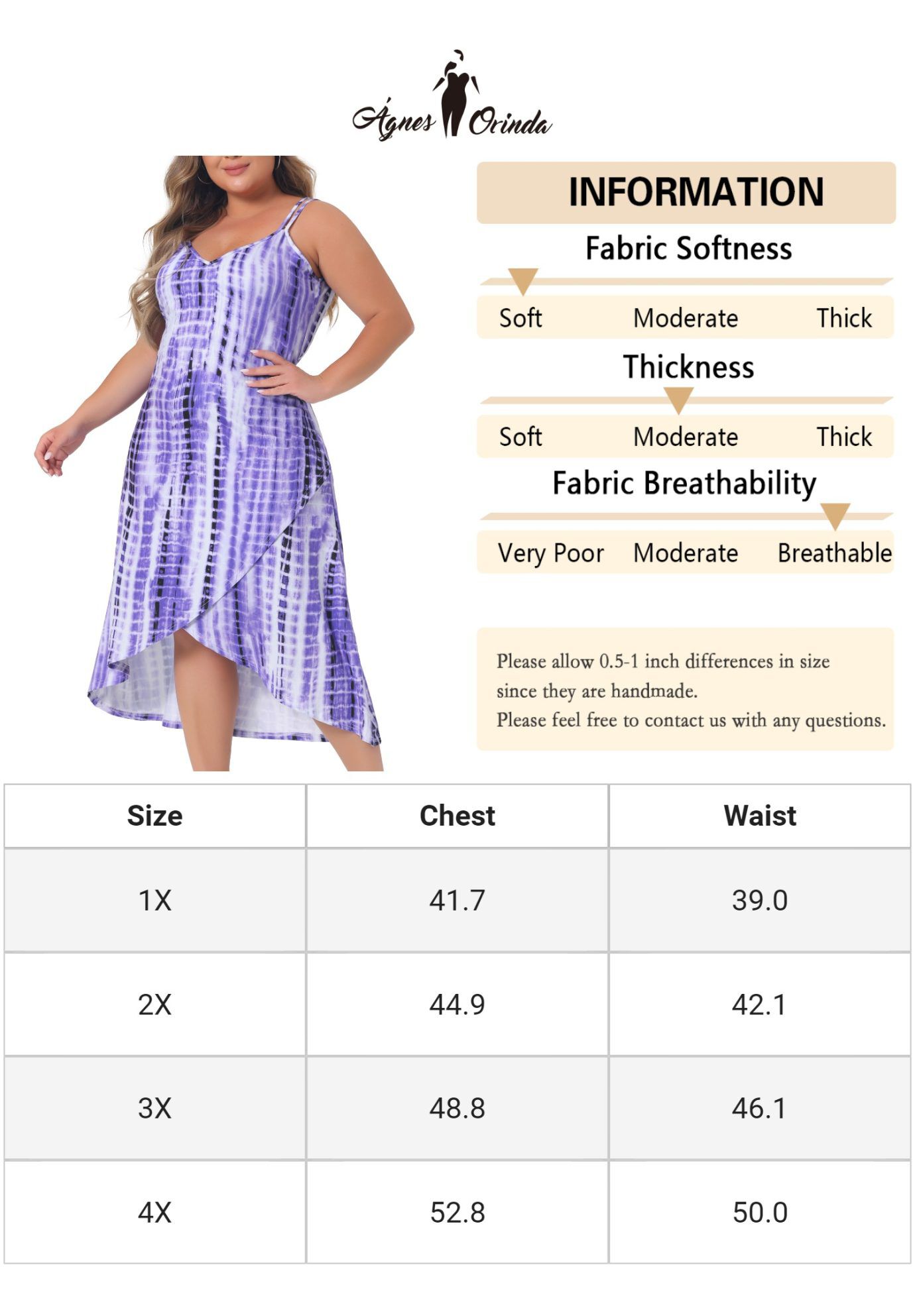 Criss Cross Spaghetti Strap Bohemian Tie Dye Summer Maxi Dress, Purple / Purple, alternate image number 4