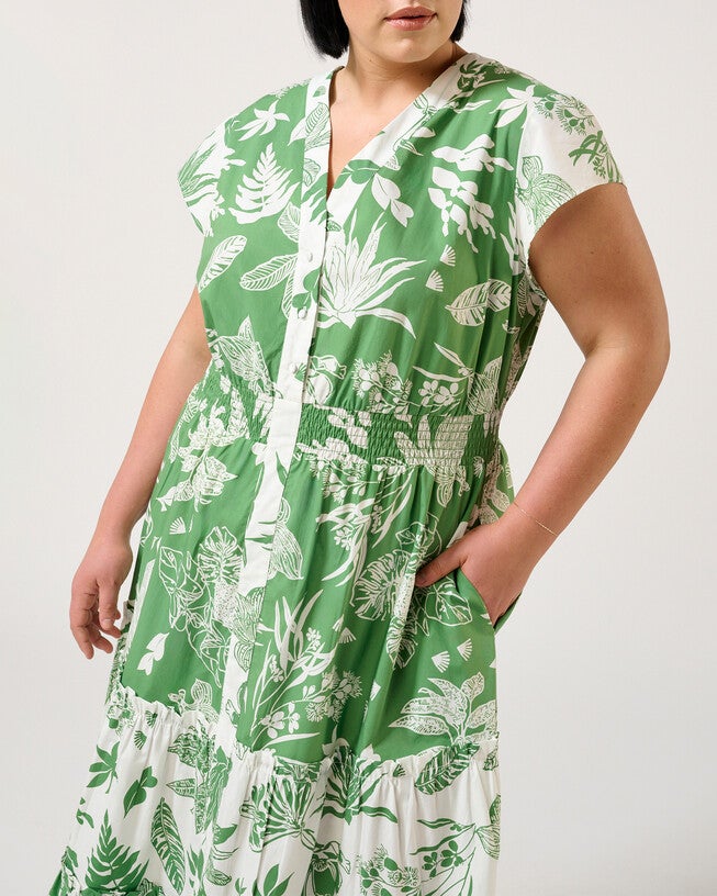 AMAZONIA DRESS, Print / Kelly Green, alternate image number 5