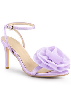 Flower Stiletto High Heels Sandals