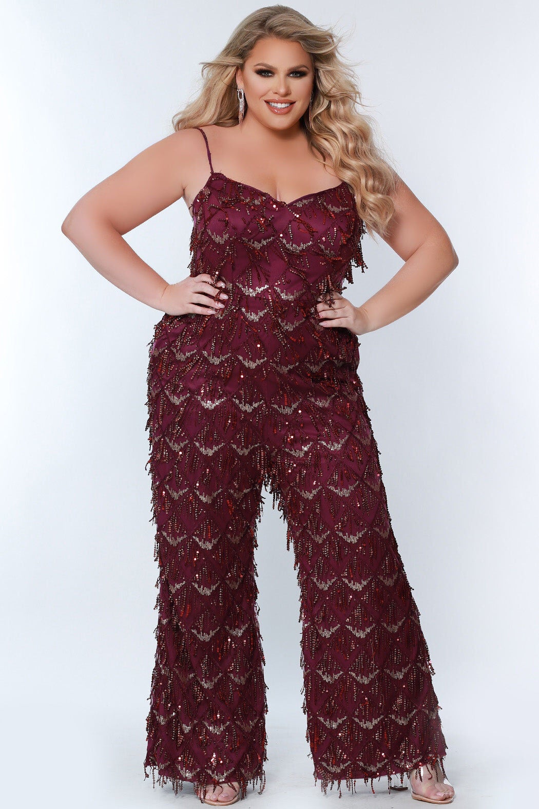 ROARING & ROWDY JUMPSUIT, Sangria / Red, hi-res image number 0